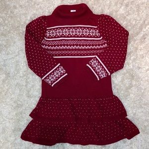 Gymboree size 9 red sweater dress